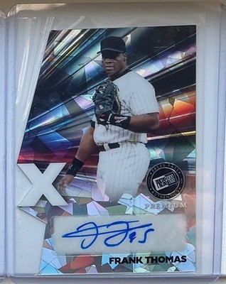 2024 Leaf Press Pass Frank Thomas Auto Autograph Crystal #d 8/10