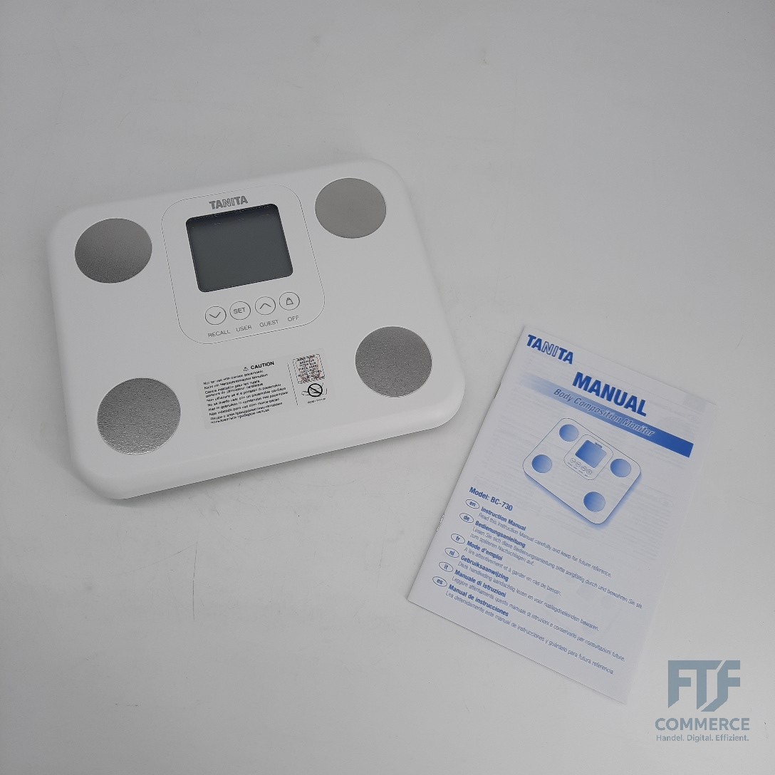TANITA BC-730 Leichte Kompakte Innerscan-Körperanalysewaage Abl... BC730WH36