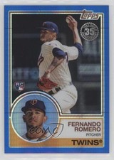 2018 Topps Silver Pack 1983 Design Chrome Update Series Blue Fernando Romero 1x1