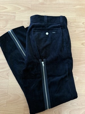 FW20 Supreme Corduroy ''Flight Pant'' Zipper Black Pants 32