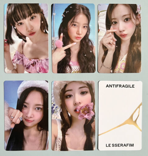 5pcs/Set LE SSERAFIM ANTIFRAGILE KTOWN4U Self Made Photocard HD Photo Cards - Picture 1 of 7