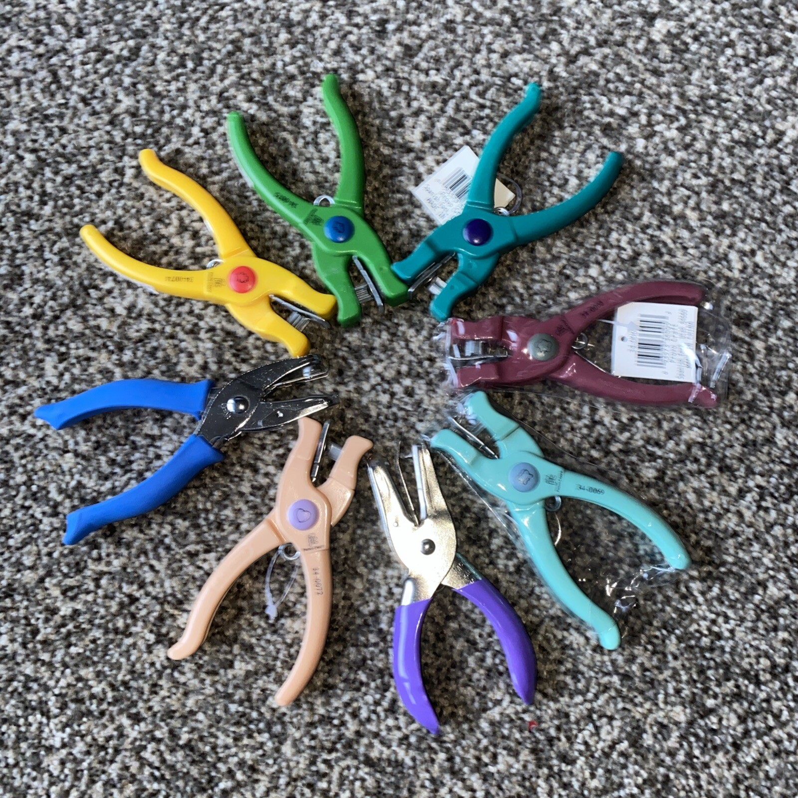 Scissors Paper Punches Craft Scissors Set of 8 - Various Designs-image