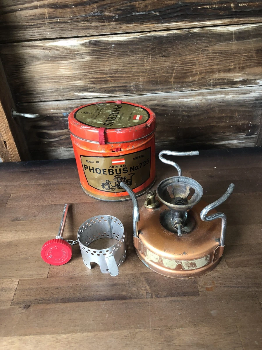 Phoebus Single Burner Stove No. 725 Camping Hiking Made in Austria Plus