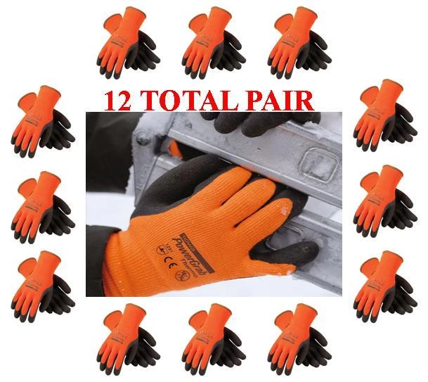 PIP USA PIP PowerGrab Thermo Lined Winter Work Glove - #41-1400, Size (sm - 2xl) 12 PAIR