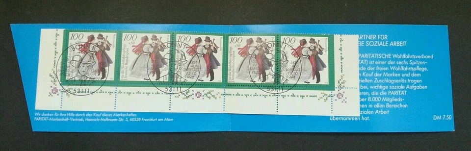 [SJ] Germany Traditional Costumes 1994 Attire Cloth Dance Culture (booklet) MNH - Image 3 of 4