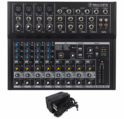 New Mackie Mix12FX 12-Channel Compact Mixer W/FX Proven