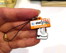 AT  T US Figure Skating orange phone charm