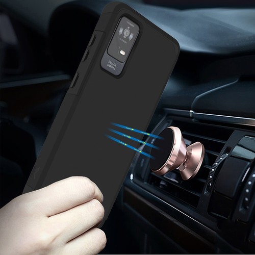 For TCL ION X Tough Strong MetKase Hybrid (Magnet Mount Friendly) Case Cover - Photo 2 sur 68