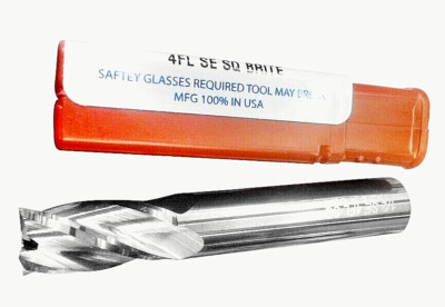 7/16'' (.4375'') 4 flute CARBIDE End mill  120-4437 USA FREE SHIPPING