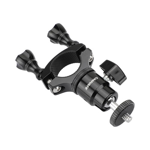CAMVATE Handlebar Clamp Mount Holder with Ball Head 1/4" Screw for Phone/GoPro - 第 6/7 張圖片