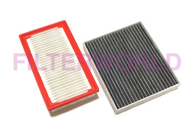 Engine and Carbon Cabin Air Filter For 18-22 Hyundai Accent & 2018-23 Kia Rio