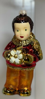 Krebs, International Christmas Child, 5'' Short Dark Hair, Weihnachtskinder 