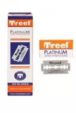 200 Blades Pack Treet Platinum Super Stainless Double Edge Safety Razor Shaving