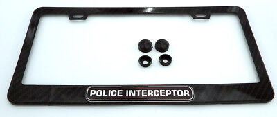 Black License Plate Frame "I Heart Police Officers" Auto Accessory Novelty