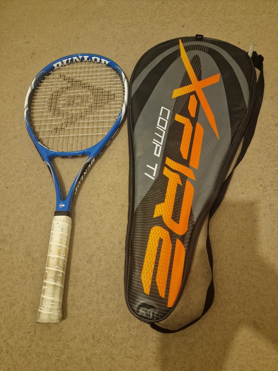 DUNLOP X-FIRE COMP TI 98 TENNIS RACKET, with COVER Good Conditions