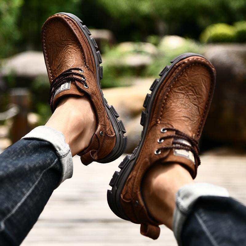SAOLA Scarpe con suola spessa uomo business britanniche punta rotonda sport Oxford con suola spessa