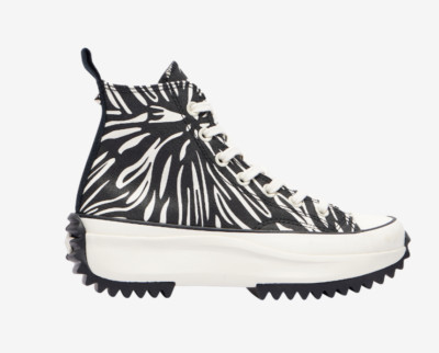 Converse Run Star Hike Platform Animalier High Zebra Black White A03729C
