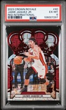 RED INTL JAIME JAQUEZ JR 2023 CROWN ROYALE #40 GRADED PSA 6 EX-MT NBA HEAT TPHLC