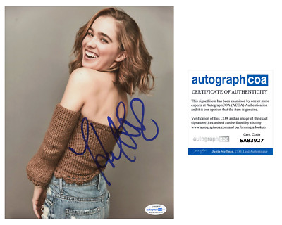 Haley Lu Richardson WHITE LOUTS Star Signed Autographed 8x10 Photo PROOF ACOA E