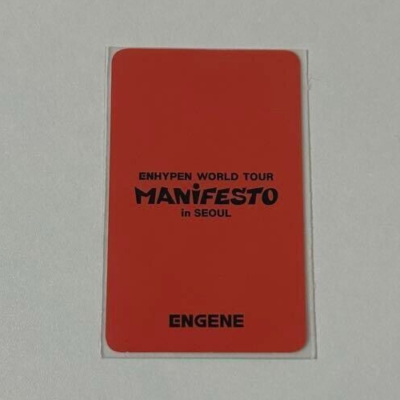 ENHYPEN トレカ 特典 manifesto Lazada ソンフン ENHYPEN MANIFESTO ENGENE ZONE トレカ ソンフン OFFICIAL ENGENE ZONE