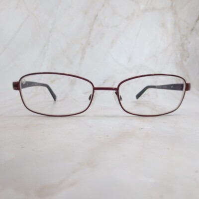 Visage Eyeglasses Frame E214 Women's Burgundy Full Rim Rectangular 52-17-135