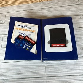 Intellivision Video Games Lot With Boxes, Manuals. Overlays Space Battle Armada