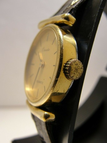 RELOJ DE CUARZO ADORNADO PARA DAMAS, MUY BUEN ESTADO, LENGÜETAS INUSUALES - Imagen 3 de 4