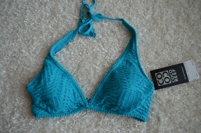 Coco Reef Womens Bikini Top Swimsuit Aqua Aquamarina Size 32C 34C