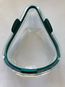 Large ResMed Mirage Quattro  Cushion with clip green  seal