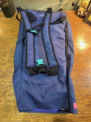 Zaino Adidas Essentials Premium Roll Top con fibbia blu borsa zip laterale escursionismo - Foto 5 di 9