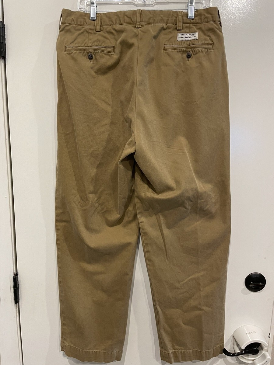パンツ 90s Polo by Ralph Lauren Andrew pants Ralph Lauren Polo Cords 36x34 (fit 34x33) Andrew Pant Brown