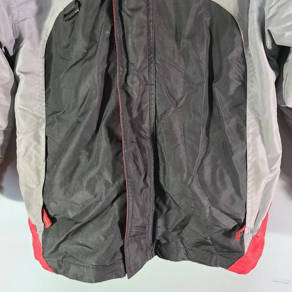 Chaqueta acolchada de invierno Cherokee roja gris negra 3 en 1 niños talla mediana forro extraíble Foto 4 de 4