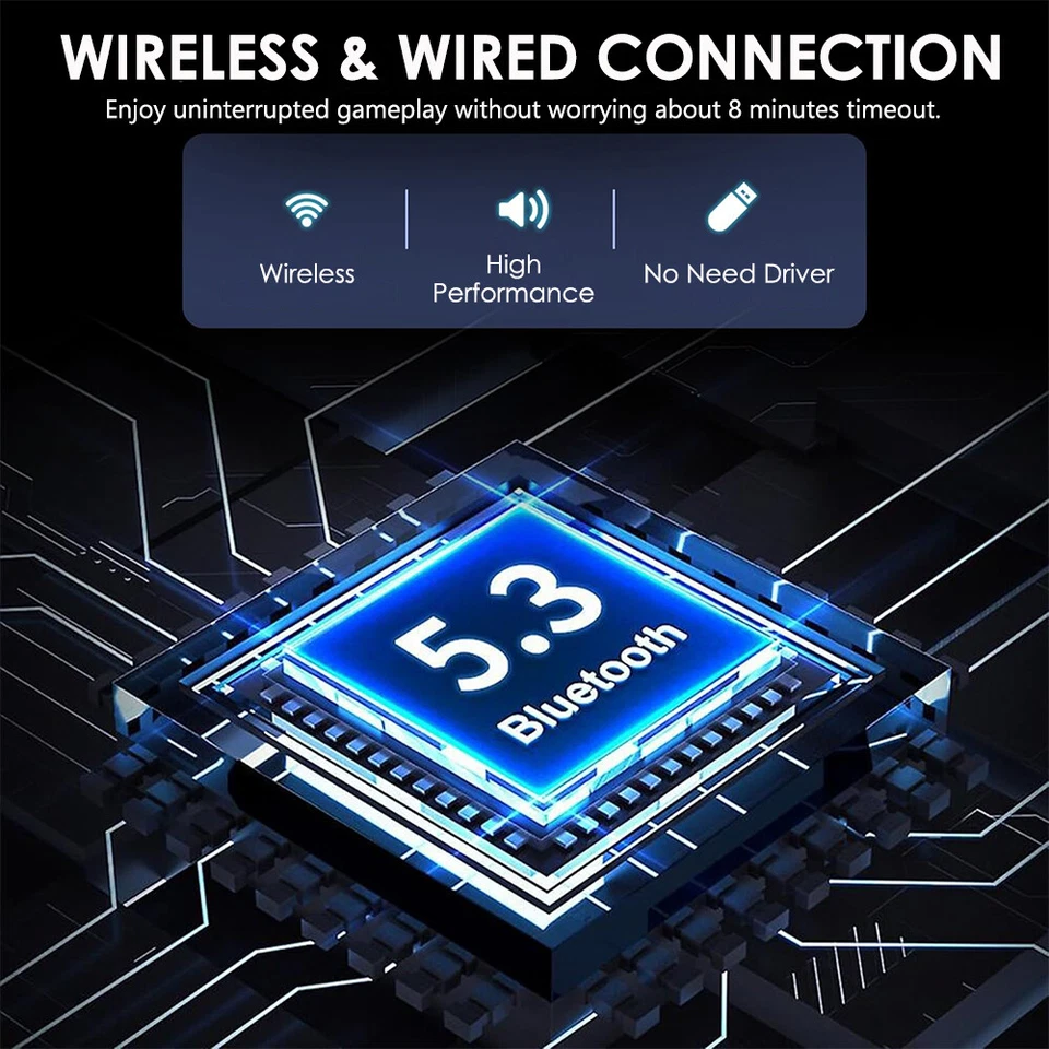 QRD S3 Wireless Arcade Stick for PS5 Slim Pro PS4 PS3 Nintendo Switch+Coverter - Image 4 of 4