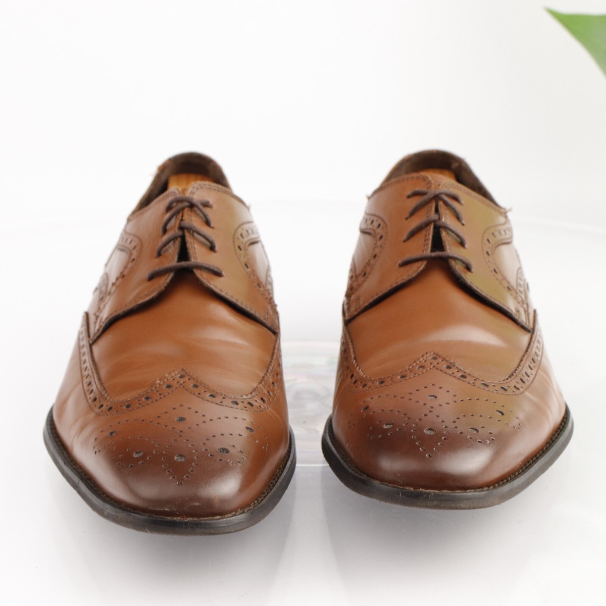 Vintage Florsheim Mens Sabato Oxford Size 10 British Tan Wingtip Brogue Shoe Vintage Florsheim Mens Sabato Oxford Size 11 EEE British Tan  main image 2