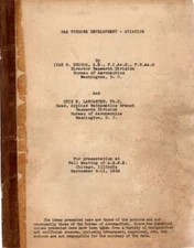 Ivan H Driggs, Otis E Lancaster / GAS TURBINE DEVELOPMENT AIRCRAFT 1952