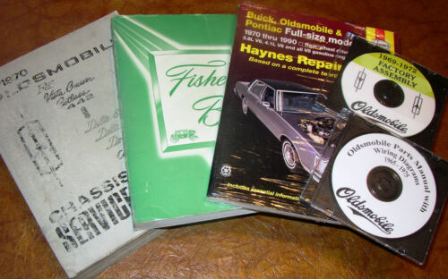 Oldsmobile 1970 manual de servicio juego de 5 voltios 442 Cutlass F-85 Vista Cruiser 98 ¡original! - Imagen 2 de 7