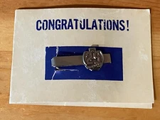 NOS General Motors GM 25 Year Suggestion Award Program Tie Clasp on Card