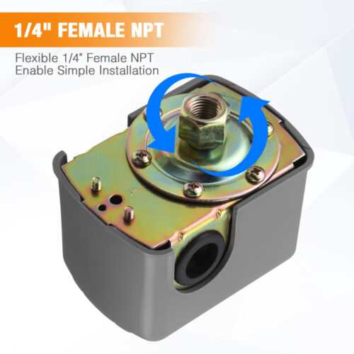 40-60 PSI Well Water Pump Pressure Control Switch Adjustable Double Spring Pole - Bild 6 von 13