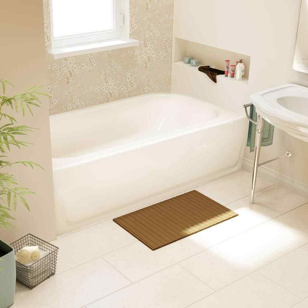 Aloha 60 In. X 30 In. Soaking Bathtub with Left Drain in