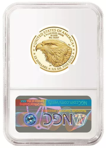 2022 W 1/2 oz Proof American Gold Eagle NGC PF70 Half Ounce G$25 PR70
