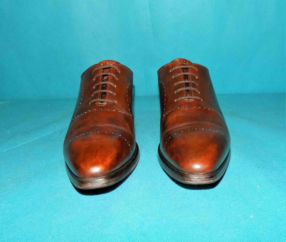 Chaussures Richelieu IZAC En Cuir Marron - Pointure 39 EU, Occasion Très Bon état
