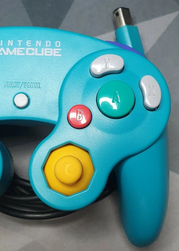 *Official* Nintendo Gamecube Controller Emerald Green/Blue VGC **FULLY TESTED** - Image 3 of 4