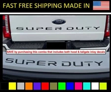 2023 2024 Super Duty Letter Insert Decals F250 F350 hood tailgate inlay stickers