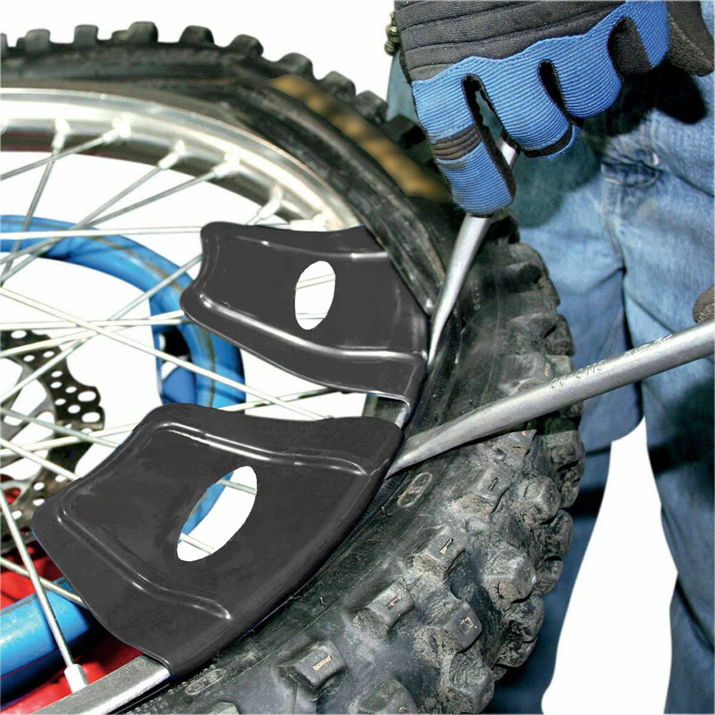 1 Pair Rim Protectors Black Wheel Tire Rim Guards for Motorcycle