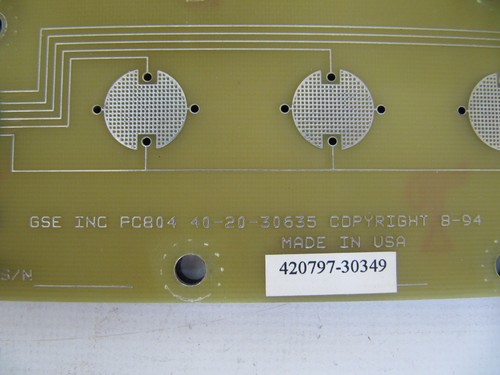 GSE Techmotive CS4100 Keypad Membrane PCB 40-20-30635 PC804 420797-30349 - Bild 6 von 7