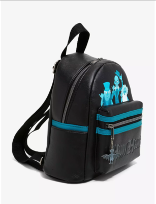 Retired Loungefly Disney The Haunted Mansion‎ Hitchhiking Ghosts Mini Backpack Loungefly Disney Haunted Mansion Mini Backpack Glow-in-the  main image 4