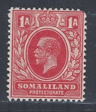 Somaliland 1921 GV sg74 MM wmk MSCA