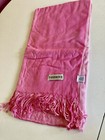Pink 100% SILK PASHMINA SCARF 28x68” — photo 4