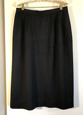 Vtg Brooks Brothers Wool Career Skirt Black. Waist 29 In Vtg Sz 12