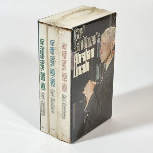 Carl Sandburg's Abraham Lincoln 3 Volume Box Set SEALED Dell Laurel Edition 1974 - Picture 3 of 11